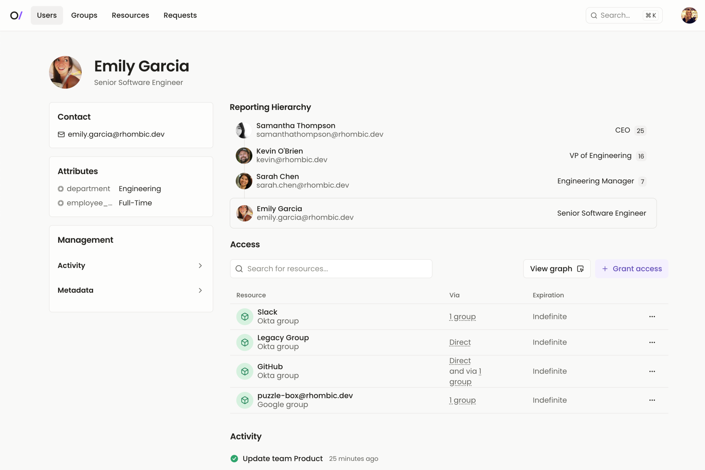 Screenshot of Oblique